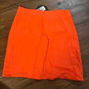 White Fox Bright Orange Mini Skirt Size S Women’s Casual Summer Skirt